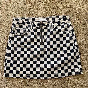 Urban outfitters checkerboard pattern skirt